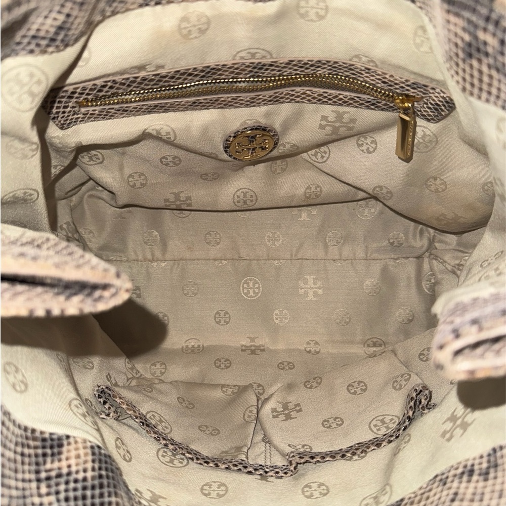 Tory Burch Python Embossed Shoulder Bag EUC - Picture 9 of 9